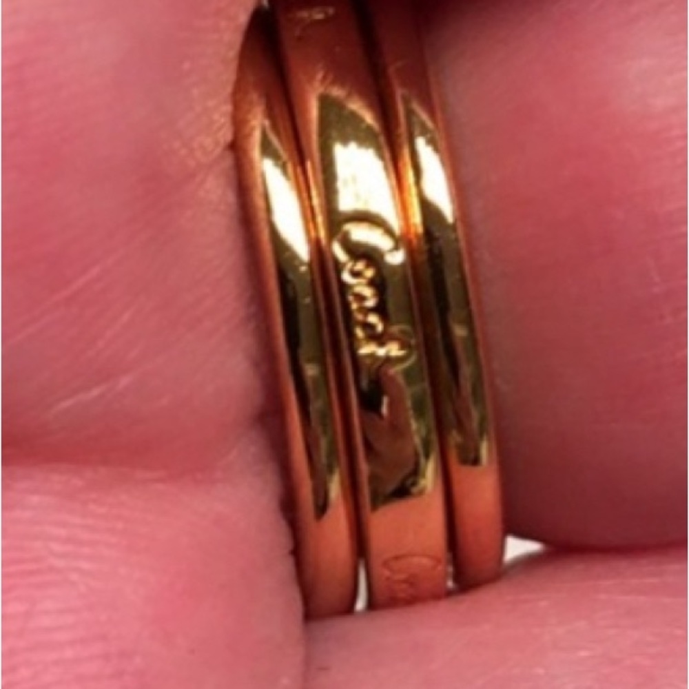 Coach Gold Shell and Starfish Ring Set - Picture 2 of 3